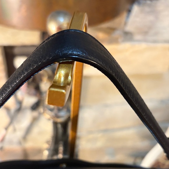 MCM Black Shoulder Bag with Gold Details - Picture 5 of 14